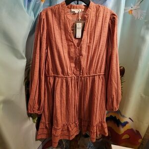 Forever That Girl Anthropologie Pullover Pink Top Large Brand New With Tags!